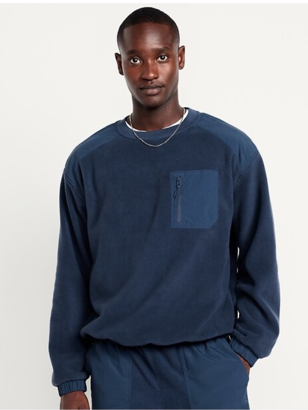 Old Navy Microfleece Utility Pocket Crew-Neck